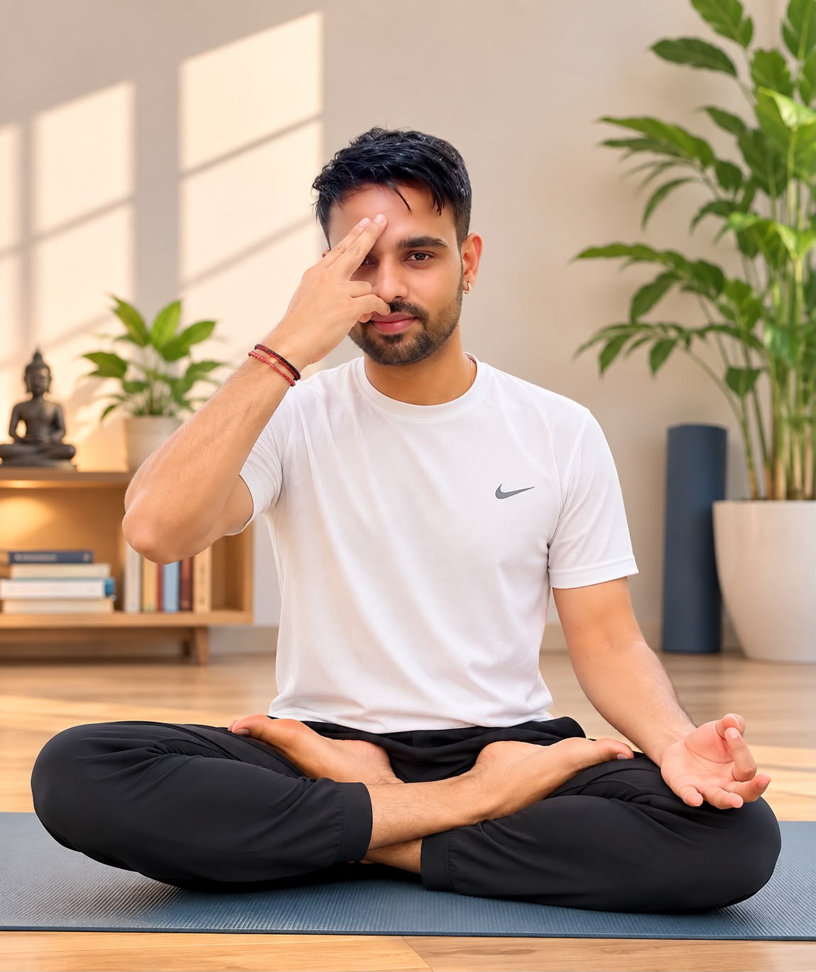 Bharat Bhushan, yoga teacher for the Dr Mehta Wellness online batch